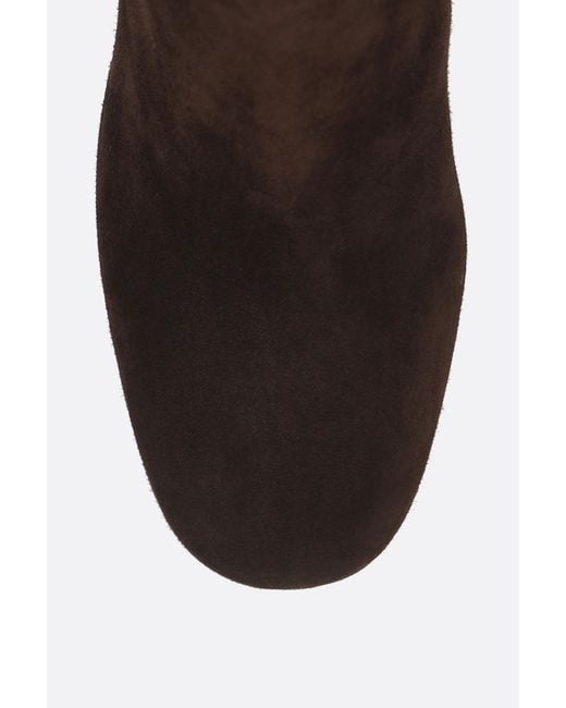 Prada Black Triangle-Logo High-Heeled Boots