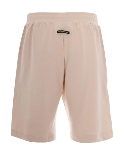 EA7 Natural Mesh Panel Shorts for men