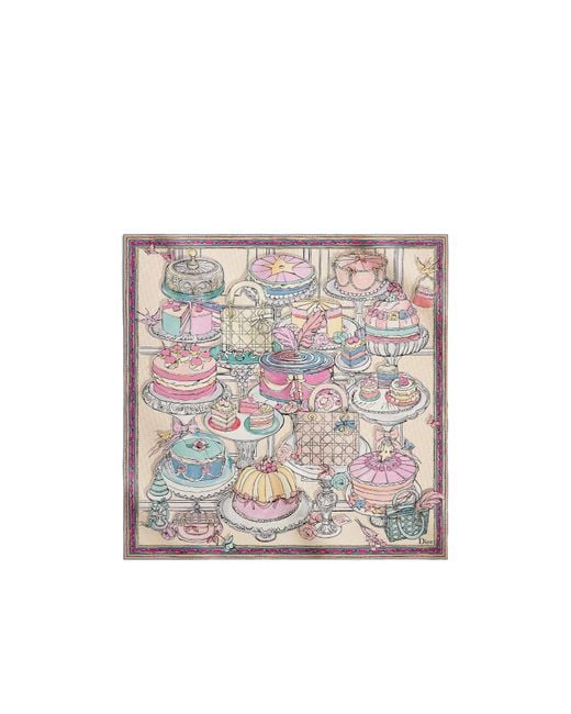 Dior Multicolor Cakes 90 Square Scarf