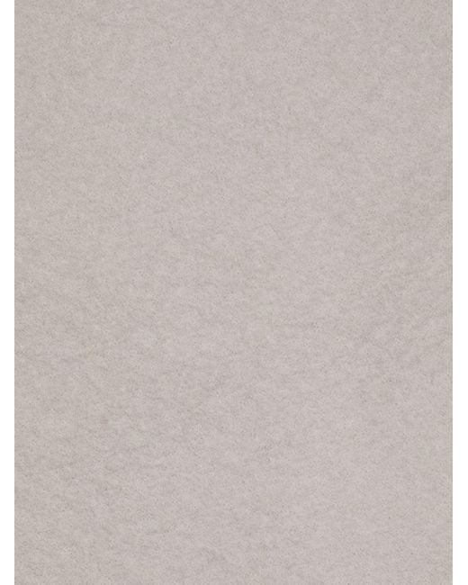 Rick Owens Gray Fine-Knit Virgin Wool Cowl Scarf