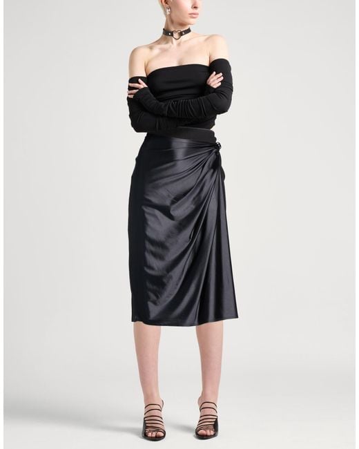 DIESEL Black Midi Skirt