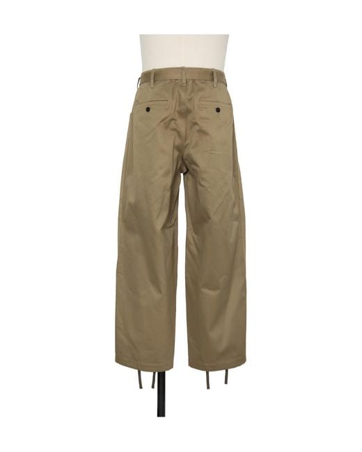 Sacai Natural Cotton Chino Pants for men