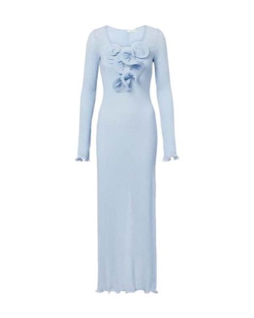 Magda Butrym Blue Floral Dress