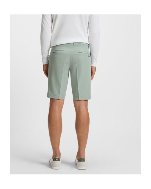 Boss Gray Water-Repellent Chino Shorts for men