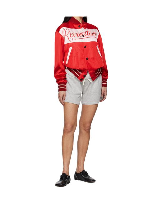 Bode Red Postcard Rally Jacket