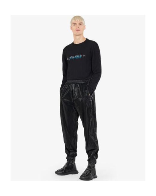 Givenchy Black Logo Printed Hoodie for men