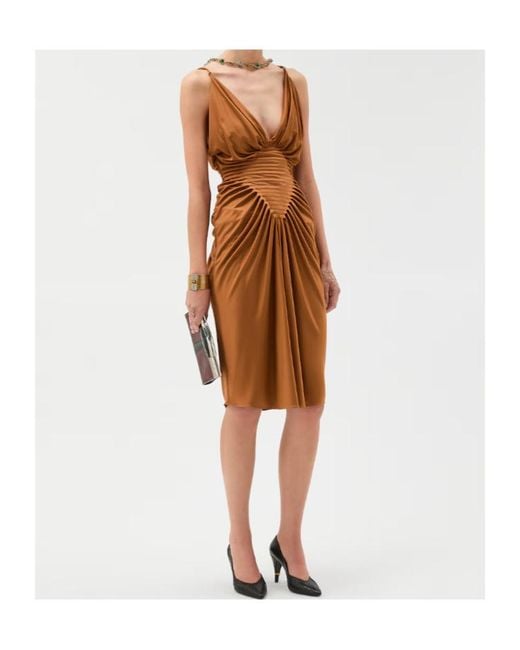 Versace Brown Party Dresses