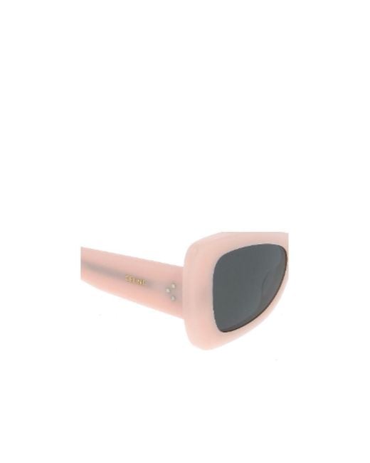 Céline White Colored Lens Cat's Eye Frame Sunglasses