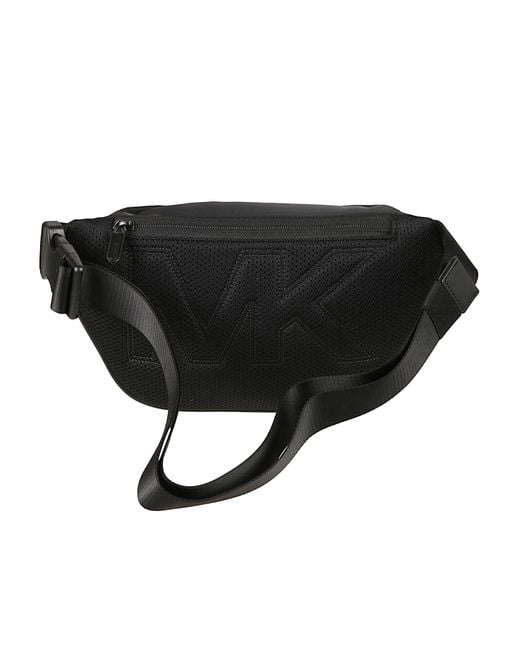 Michael Kors Black Logo Lettering Belt Bag for men