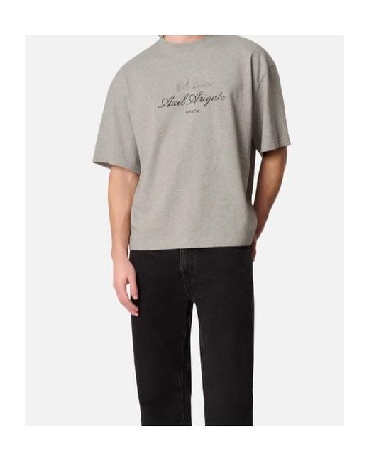 Axel Arigato Gray Ldn Sky Oversized T-Shirt for men