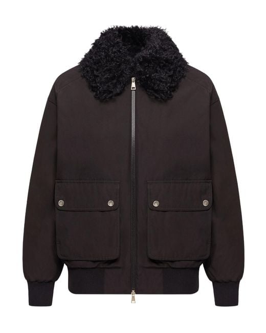 Moncler Black Rougequeue Hooded Short Down Jacket