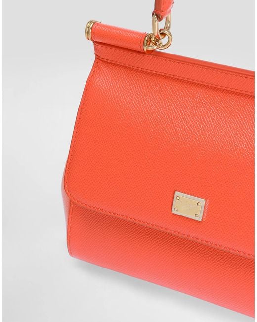 Dolce & Gabbana Red Medium Sicily Handbag