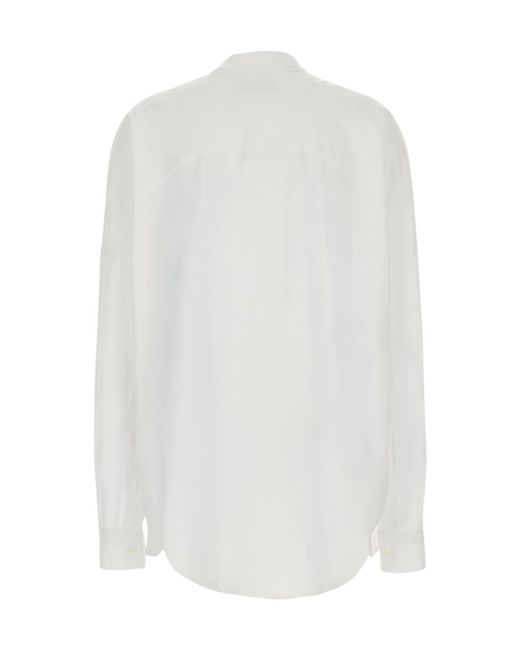 Dries Van Noten White Long-Sleeved Shirt