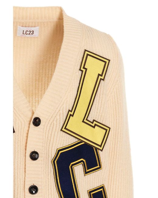 LC23 Natural V-Neck Long-Sleeved Sweater for men