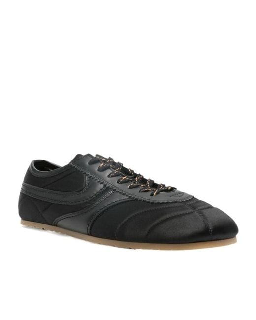 Dries Van Noten Black Quilted Low-Top Sneakers for men