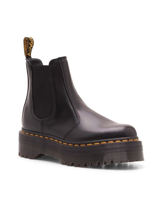 Dr. Martens Black 2976 Contrast-Stitch Chelsea Boots
