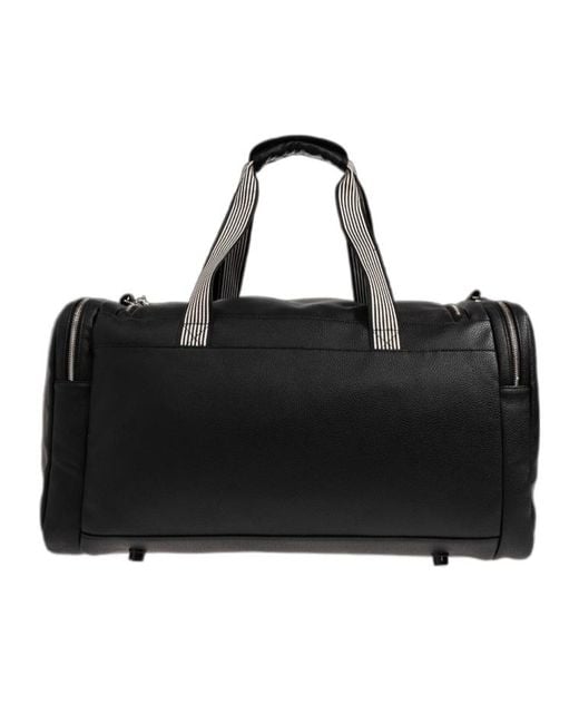 EA7 Black Logo Duffel Bag for men
