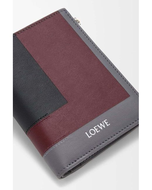 Loewe Purple Slim Compact Wallet