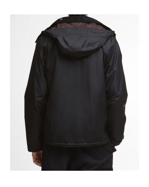 Barbour Blue Long-Sleeved Hooded Cotton Jacket for men