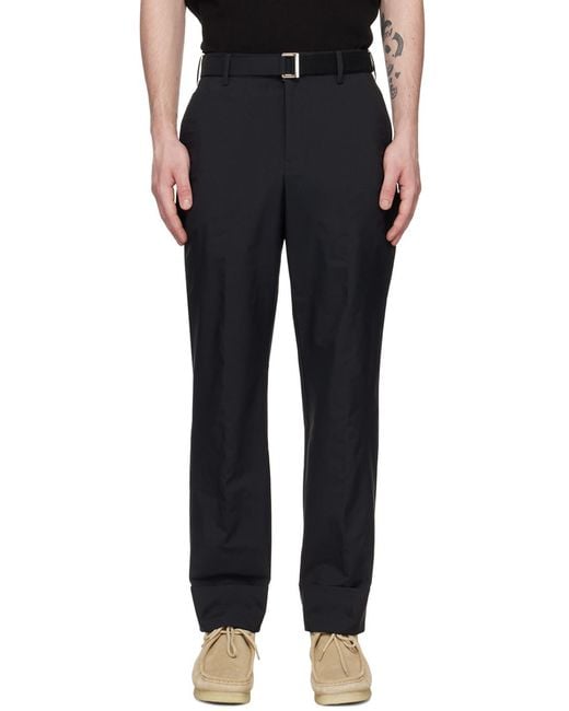 Sacai Blue Logo Casual Pants for men