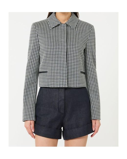 Max Mara Gray Long-Sleeve Casual Jacket
