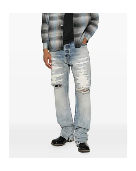 GALLERY DEPT. Blue Belt Loop Jeans for men