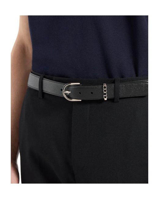 Gucci Black Logo Plaque Belt for men