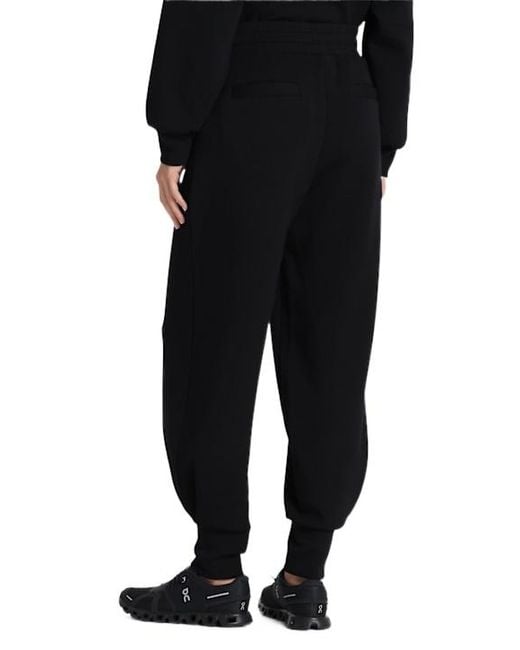 Varley Black Wide Pants With Ribbed Hem
