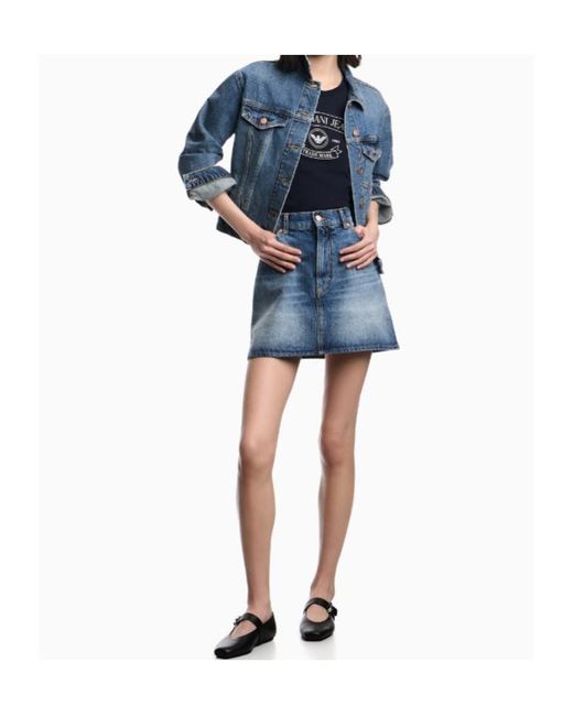 Emporio Armani Blue Classic Denim Jacket