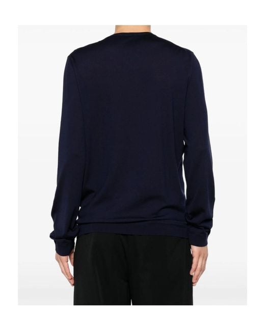 Roberto Collina Blue Crew-Neck Sweater for men