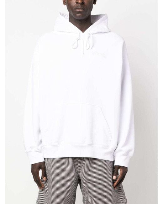 Carhartt White Babybrush Duck Drawstring Hoodie for men