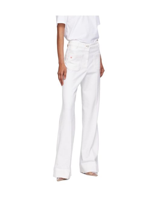 Victoria Beckham White Alina Jeans