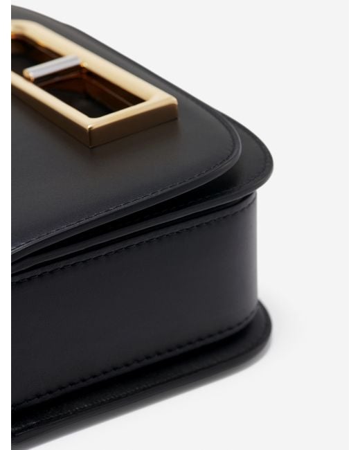 Delvaux Black Small Lingot Leather Shoulder Bag