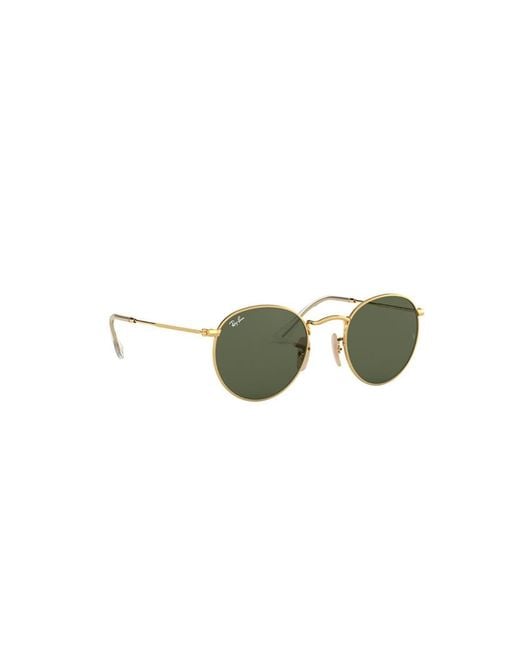 Ray-Ban Green Round Metal Sunglasses