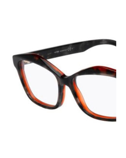 Fendi Metallic Logo Detail Flat Lens