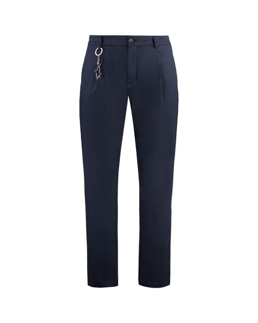 Paul & Shark Blue Tailored Trousers for men