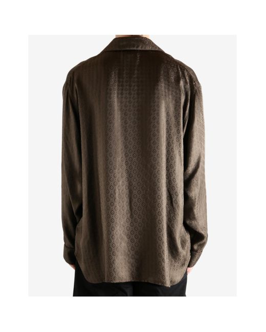 Saint Laurent Brown Long Sleeve Shirt for men