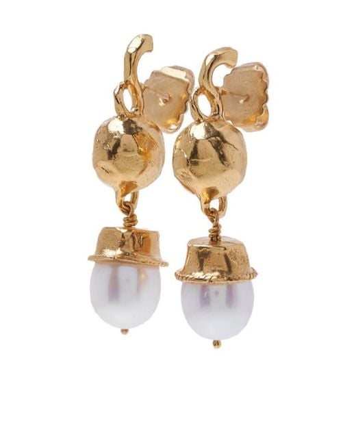 Alighieri Metallic Pearl Earrings