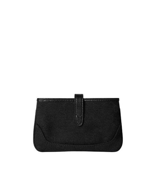 Gucci Black Jackie Zip Key Pouch