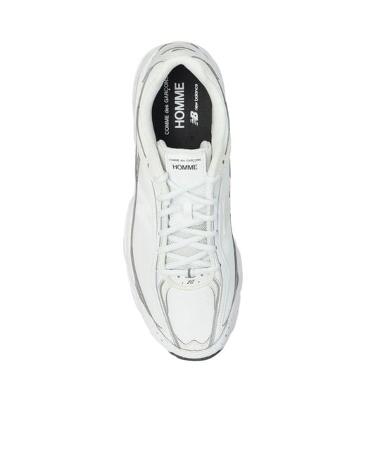 Comme des Garçons White Round-Toe Sneakers for men