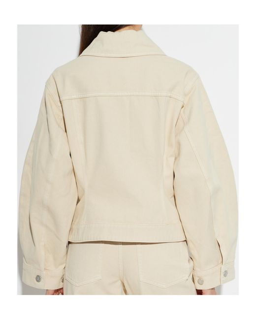 By Malene Birger Natural Villies Collar Buttoned Jacket