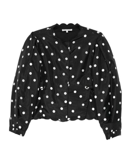 Stine Goya Black Quilted Dots Jacket