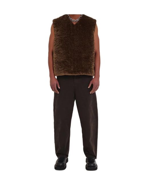 DARKPARK Black Ray Chain-Detailed Trousers for men