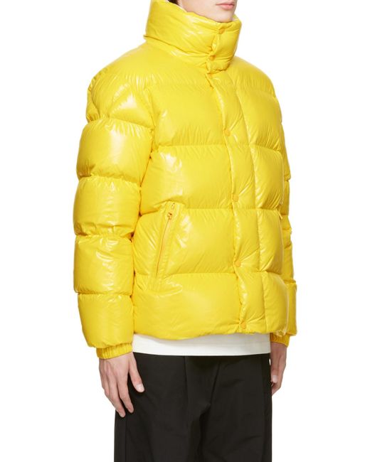 Moncler Yellow 1952 Long-Sleeved Padded Jacket for men