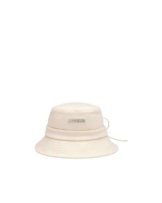 Jacquemus White The Gadjo Bucket Hat for men