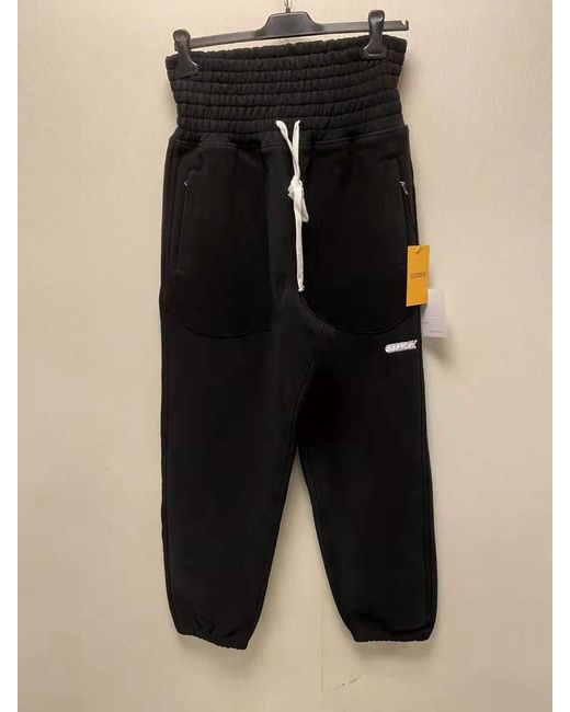 XOXOGOODBOY Black High-Waisted Rope Sweatpants for men