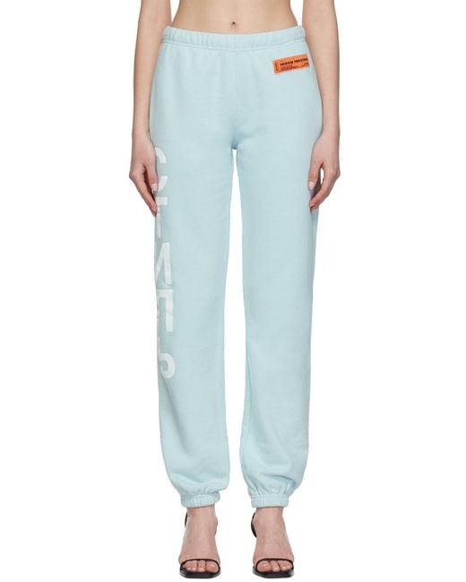 Heron Preston Blue Стиль-Logo Track Pants