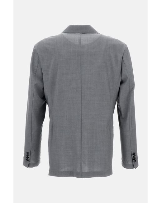 Barena Gray Single-Breasted Blazer for men