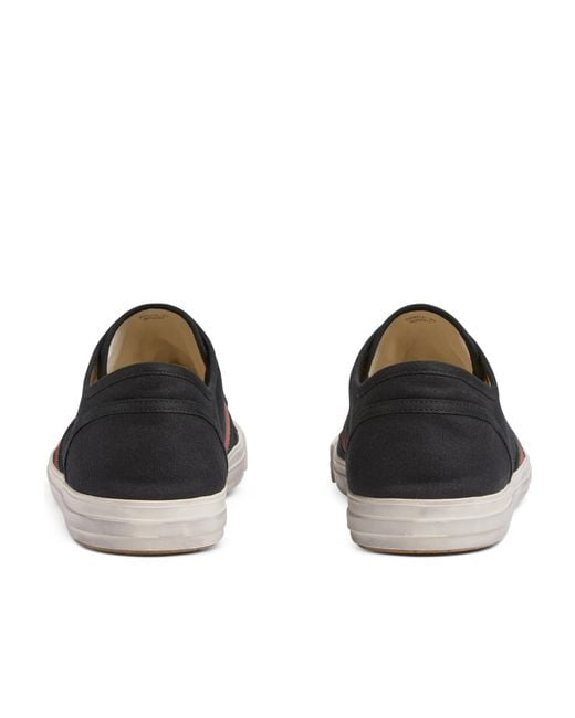 Gucci Black Ribbon Logo Sneakers for men