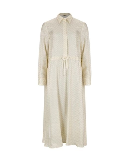 Herno Natural Long-Sleeved Dress